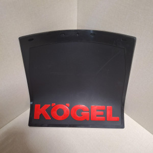 Брызговик на полуприцеп KOGEL  400*400  красная резина-буквы      ЛЮКС