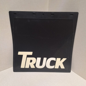 Брызговик TRUCK 400*400 белая резина-буквы люкс