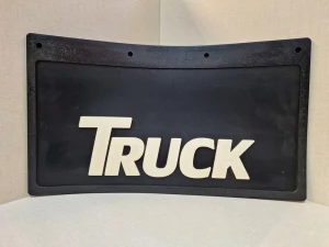 Брызговик TRUCK 515*290 белая резина-буквы люкс