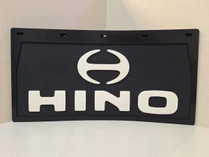 Брызговик HINO 490*250 белая резина-буквы ЛЮКС