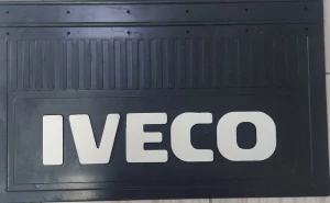 Брызговик IVECO 600*360 надпись белая