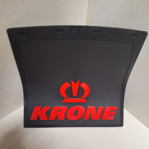 Брызговик на полуприцеп KRONE 400*400 красная резина-буквы ЛЮКС