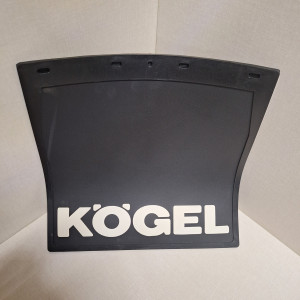 Брызговик на полуприцеп KOGEL 400*400 белая резина-буквы ЛЮКС
