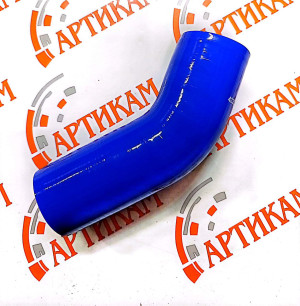 Патрубок радиатора верхний Урал с дв 740 силикон угол=45, д=60