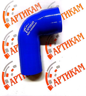 Патрубок радиатора НЕФАЗ силикон (угол 90, корот с расширен)