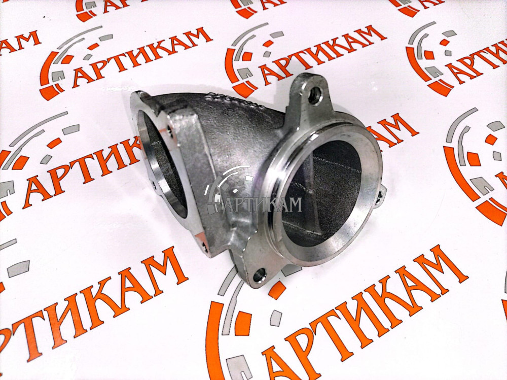 Патрубок впускного коллектора Г-образный, металл. на 3 болта ISF2.8