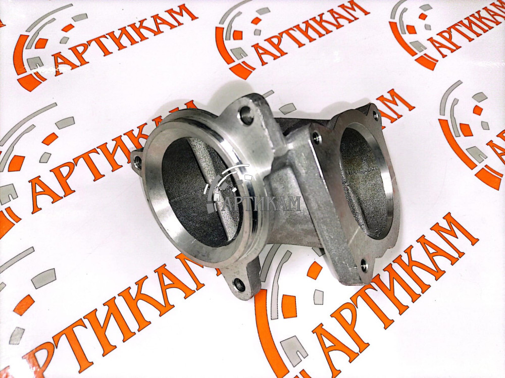 Патрубок впускного коллектора Г-образный, металл. на 3 болта ISF2.8