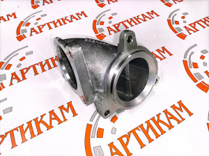 Патрубок впускного коллектора Г-образный, металл. на 3 болта ISF2.8