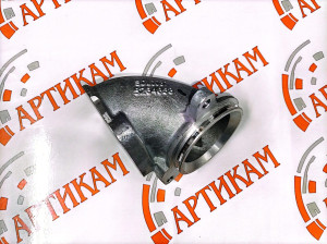 Патрубок впускного коллектора Г-образный, металл. на 3 болта ISF2.8