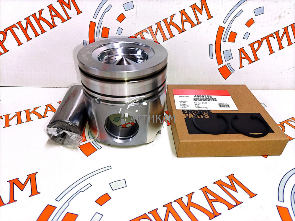 Поршень стандарт в сборе (кольца, палец, стопор кольца) QSB(V=3.9/5.9) 4897512, 4025011, 3972884