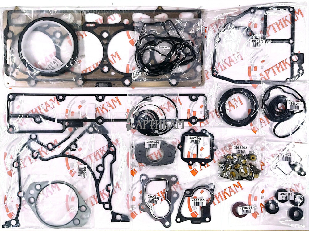 Прокладки верхняя часть двигателя ISF4.5 6542082