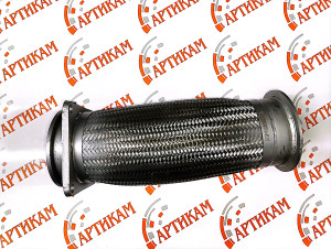 Металлорукав глушителя FAW J6 1203030-420 (350мм, фланец/хомут)