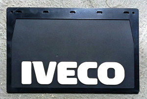 Брызговик IVECO 420*270 белая резина-буквы ЛЮКС