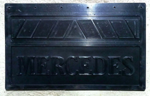 Брызговик MERCEDES 580*360 люкс черные буквы
